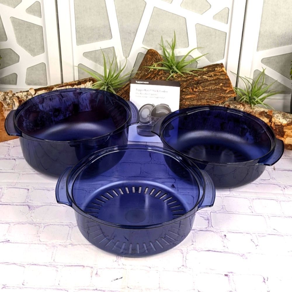 Tupperware TupperWave® Stack Cooker - Cobalt Blue - Picture 2 of 13